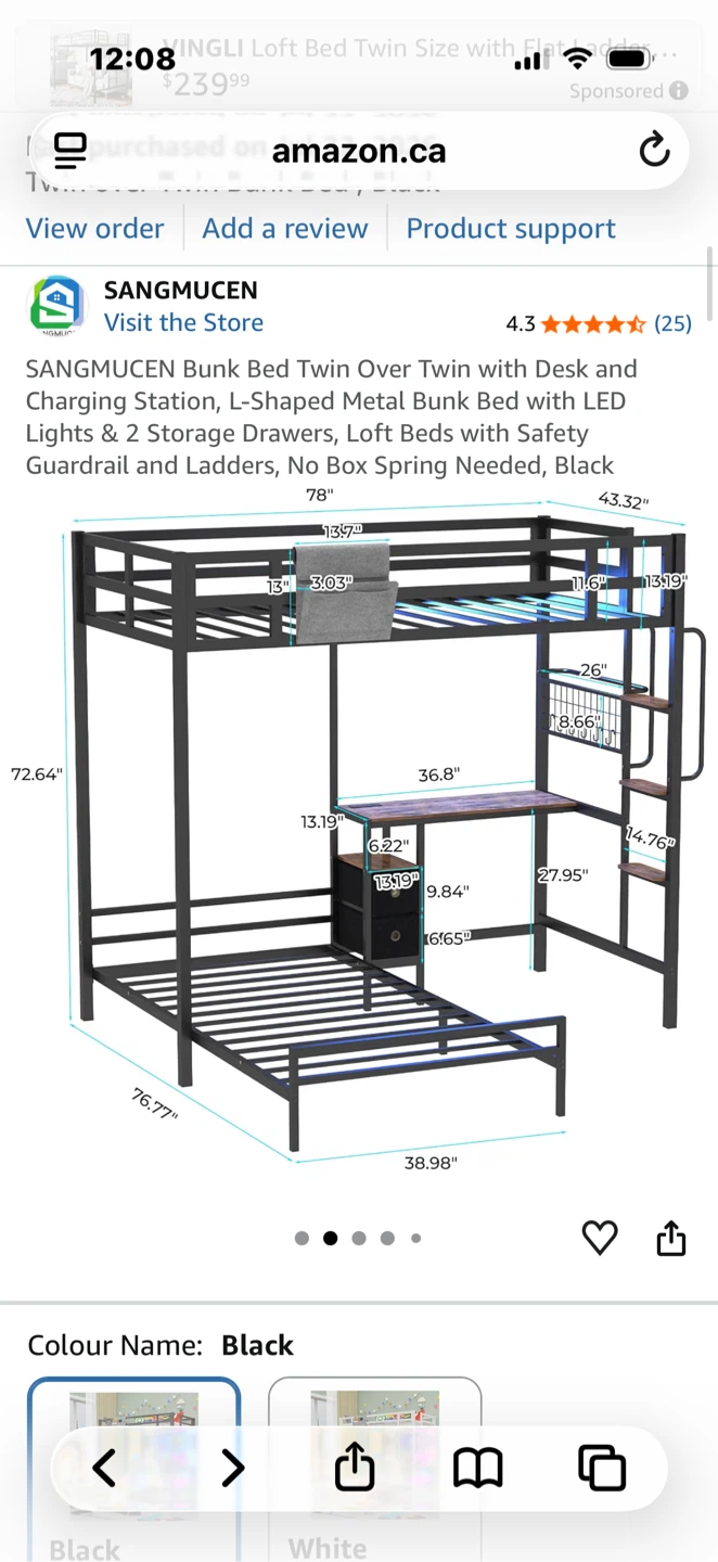 Bunk Bed With Desk