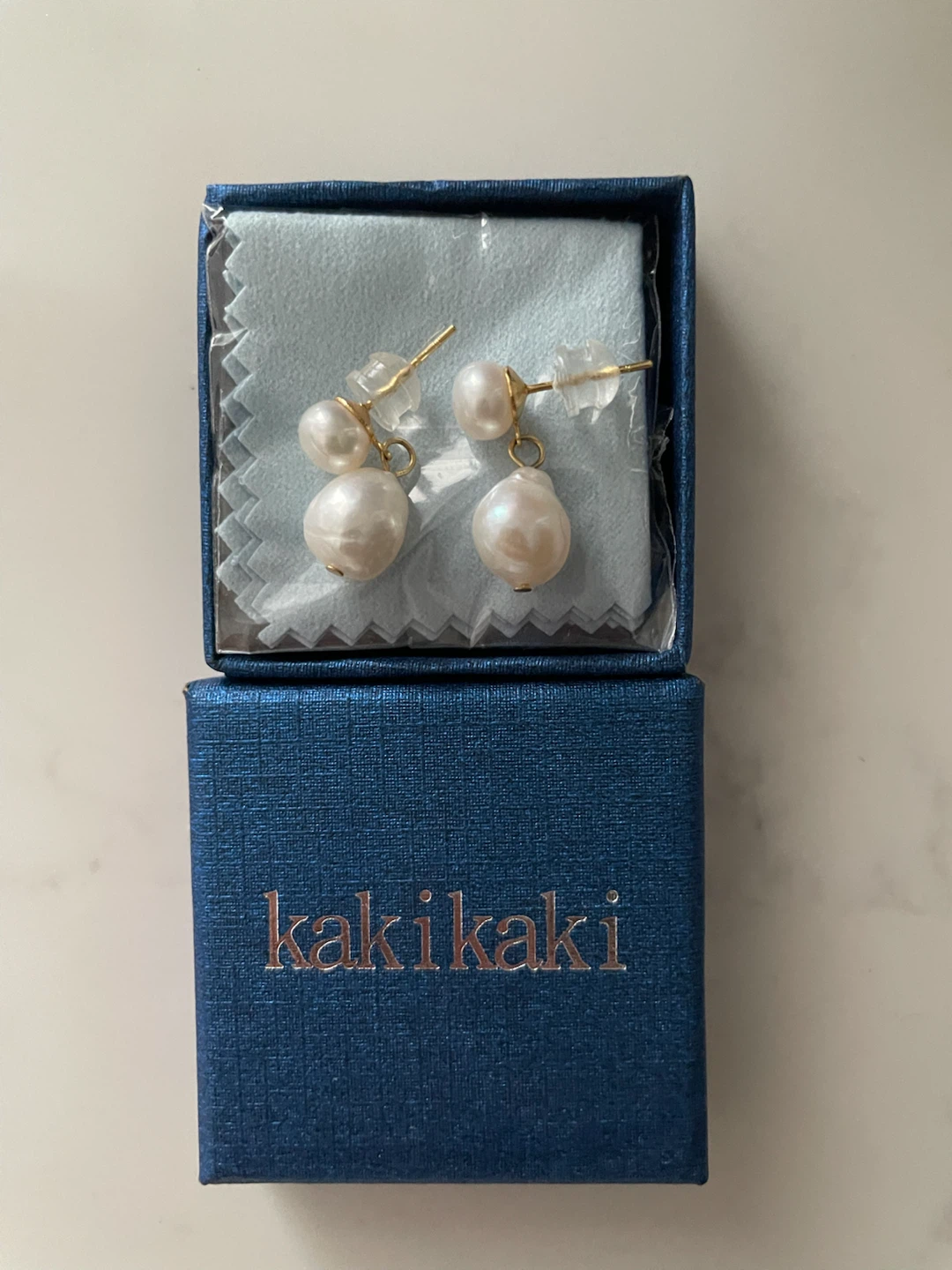 NEW Kikaki Freshwater Baroque Earrings - 14K Gold Plated