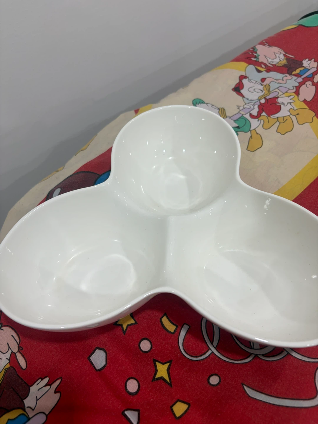 White Three-Compartment Serving Dish - photo 2