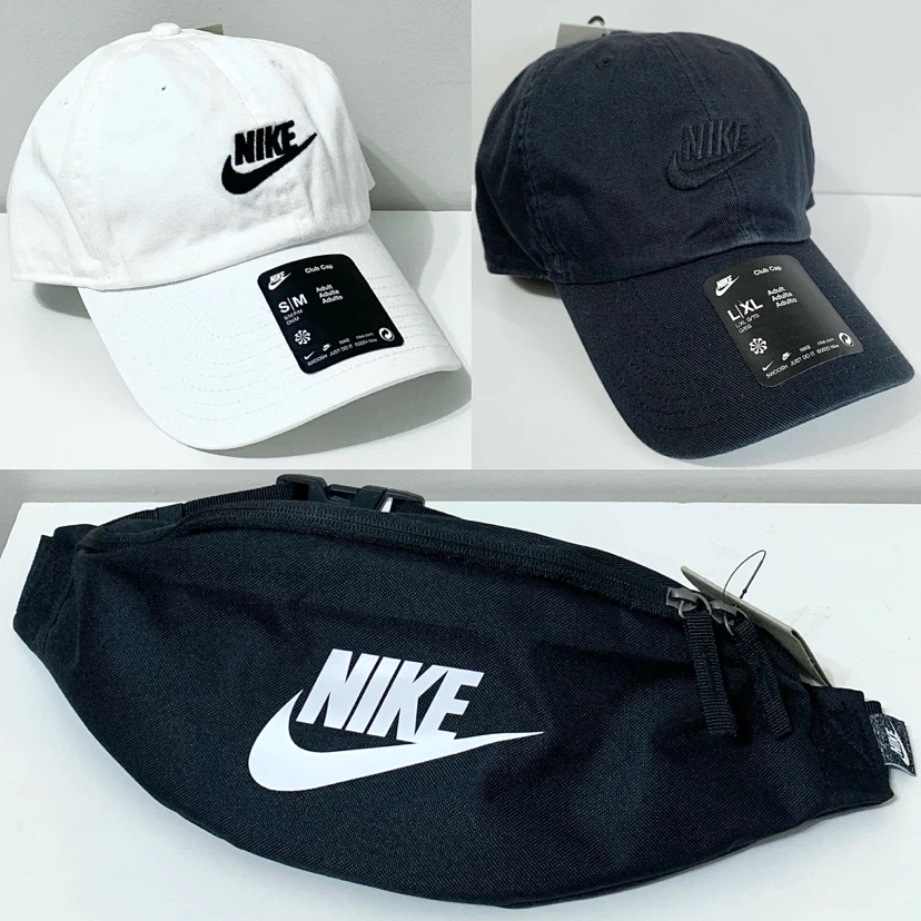 Nike Club Cap or Waist Pack 3L Large Bag NEW