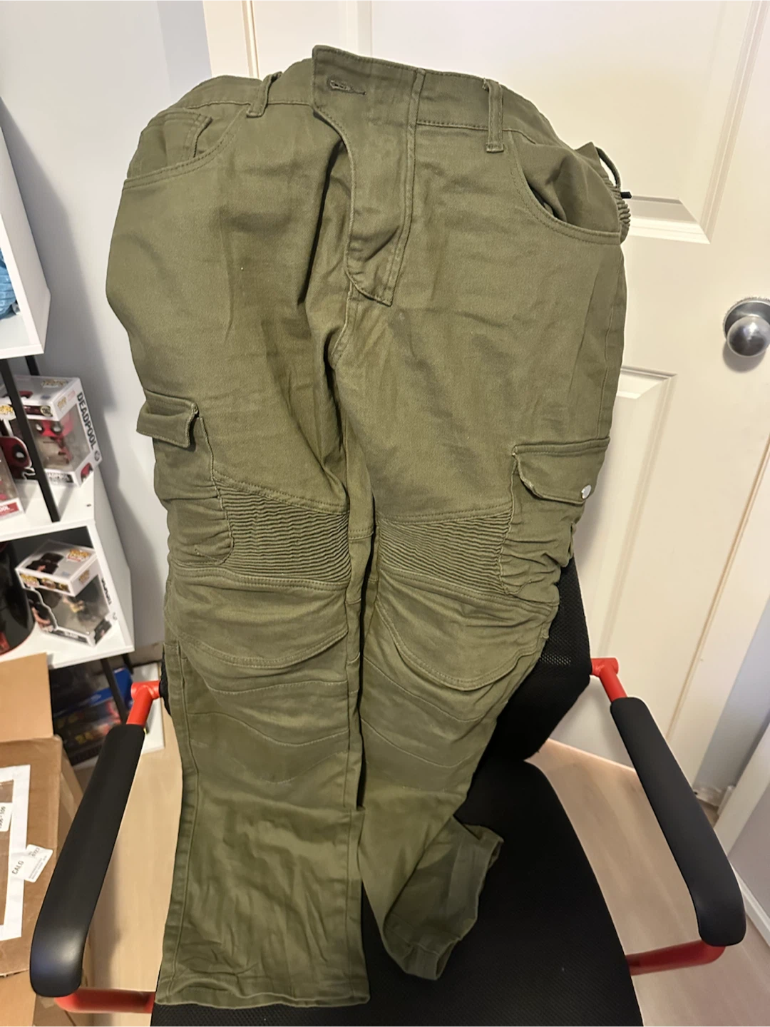 Moto Pants Cargo Pants - Green XL/34