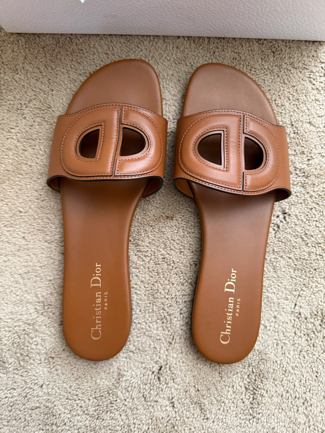 Dior D-Club Leather Sandals Sz 40 - photo 2