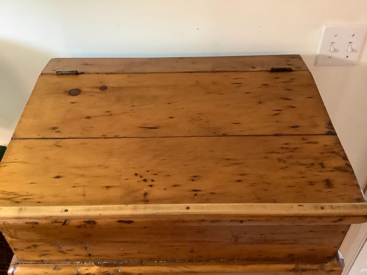 Ant/Primitive Quebec Pine Wd Freight/Railway Desk 🐞 - photo 2