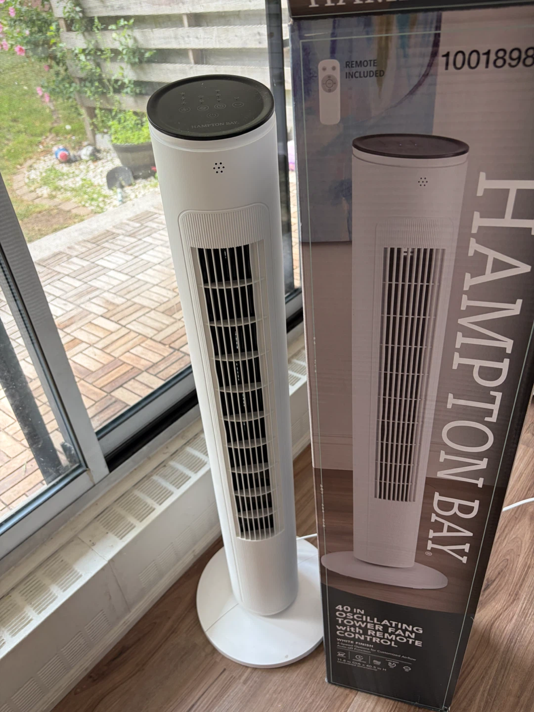 Hampton Bay 40 Inch Oscillating Tower Fan with Remote - photo 3
