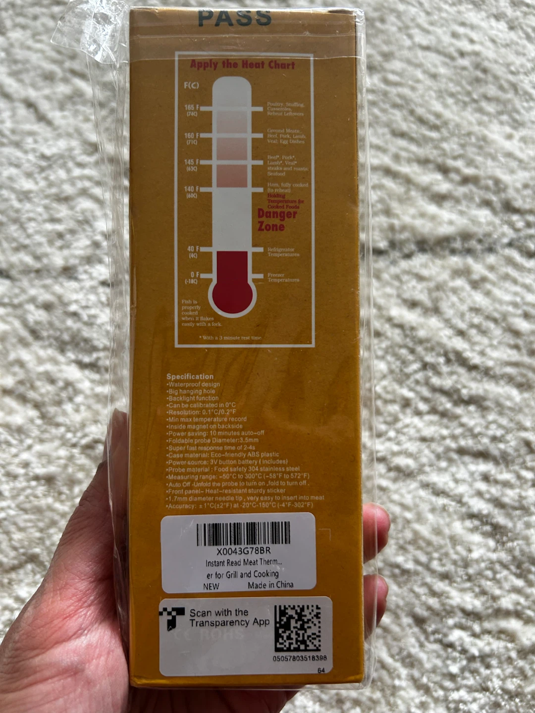 Instant Read Meat Thermometer - Brand New - photo 2