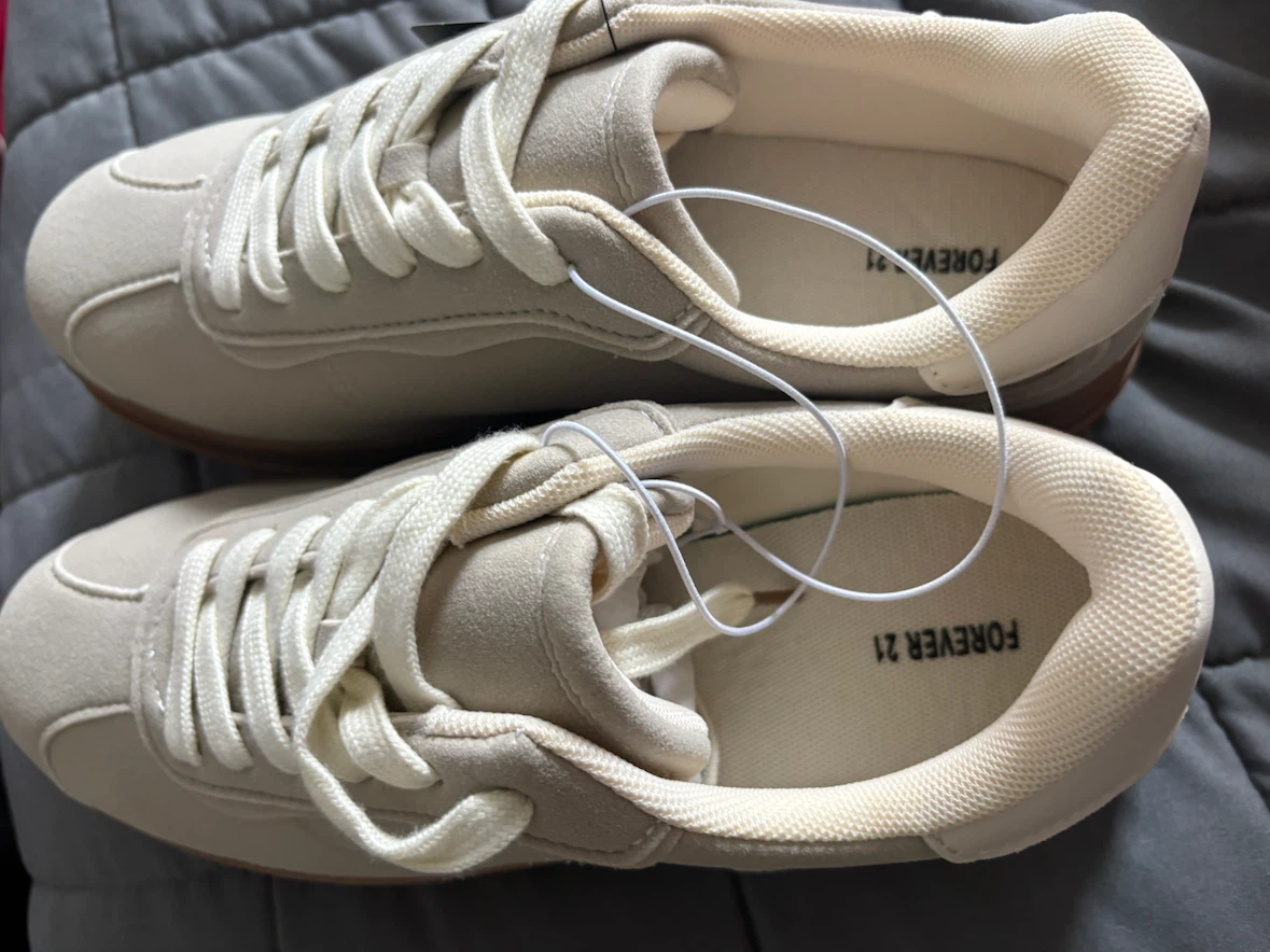Forever 21 Beige Suede Sneakers