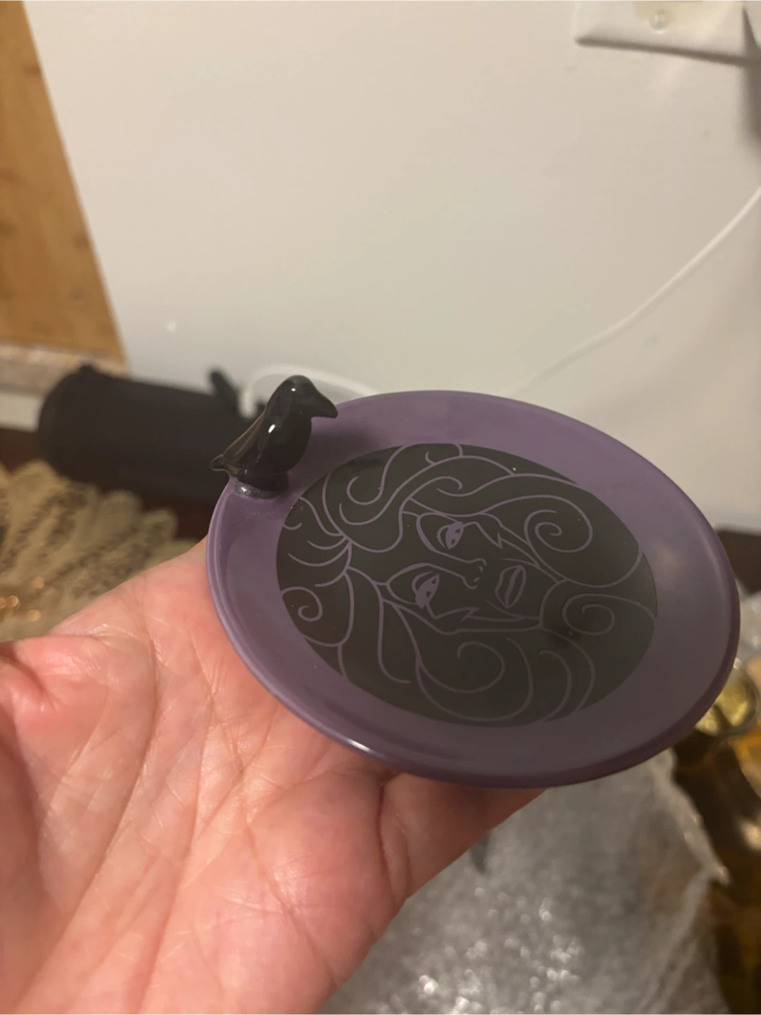 Disney Haunted Mansion Decorative Dish with Raven