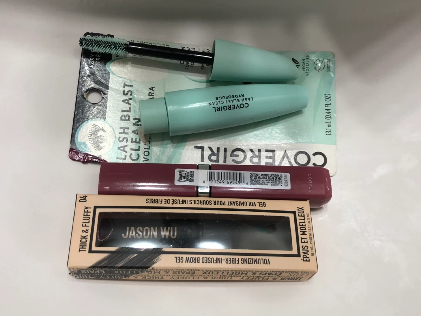 MAKEUP LOT: CoverGirl  Mascara ,Lipstick & Jason Wu Brow Gel