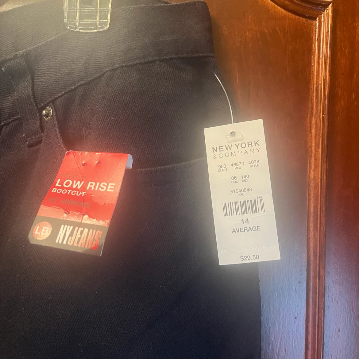 NY Jeans Low Rise Bootcut Stretch Pants Size 14 - photo 4