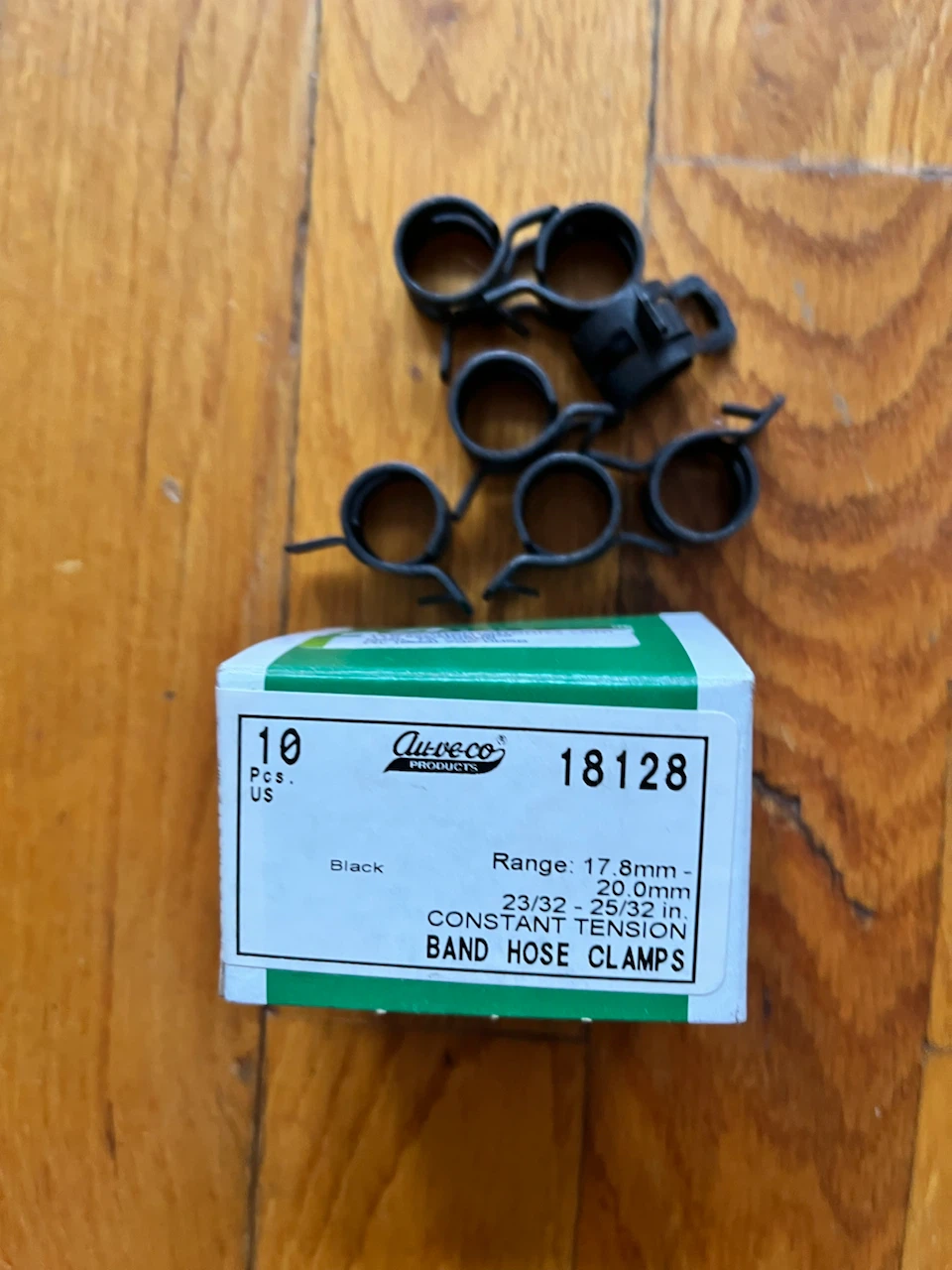 Arve-co 10 Black Band Hose Clamps