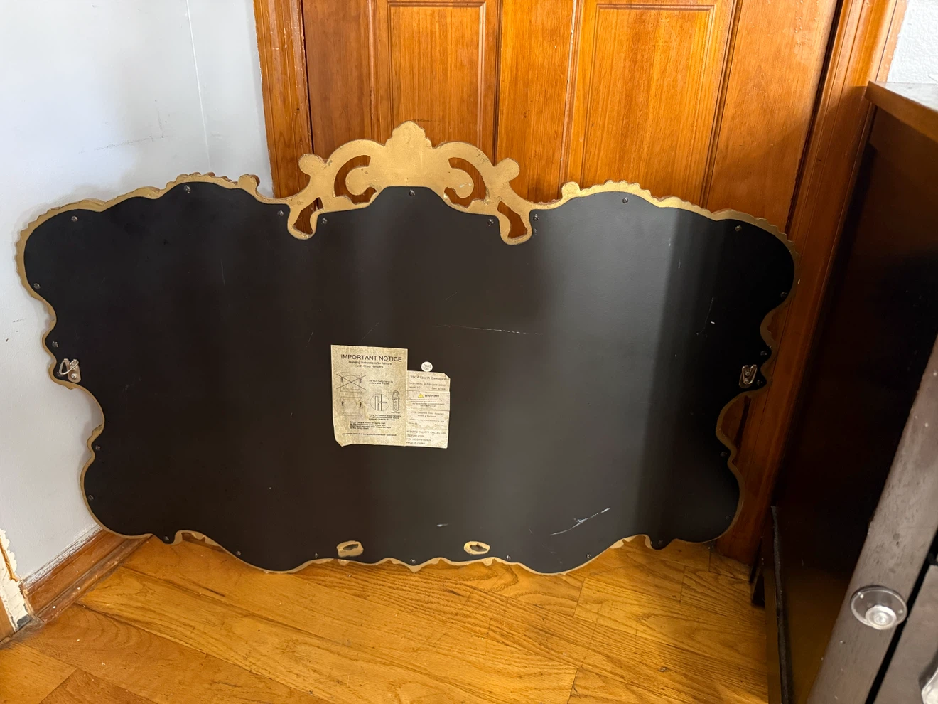 Ornate Gold Scrollwork Wall Mirror - photo 2