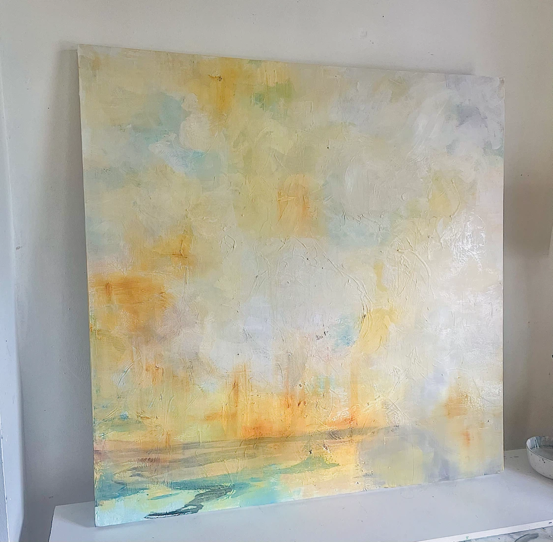Large Landscape Abstract Painting 40x40” - photo 2
