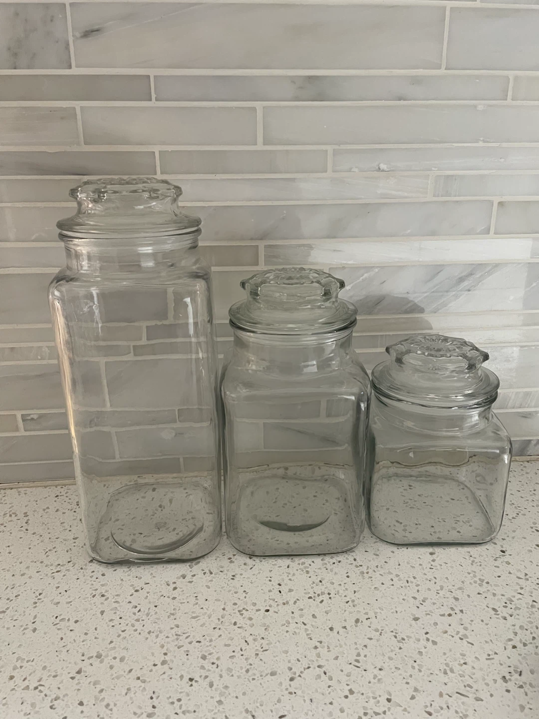 12 Glass Canisters for Pantry/Dry goods - photo 3