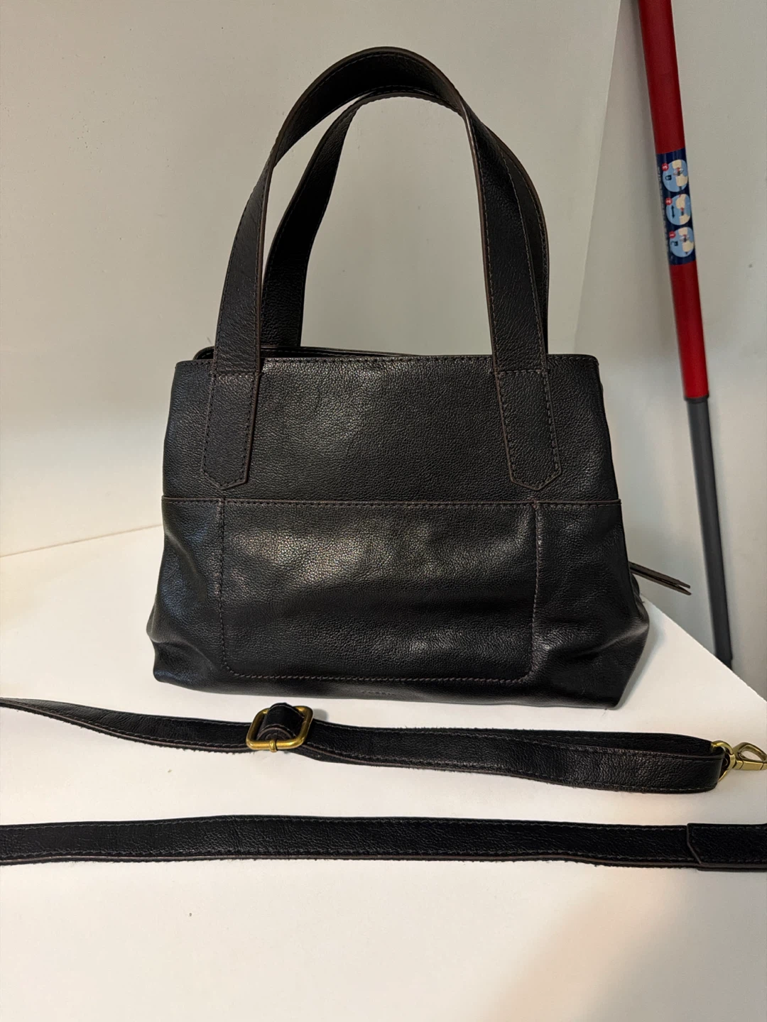 Fossil Black Leather Shoulder Bag - photo 2