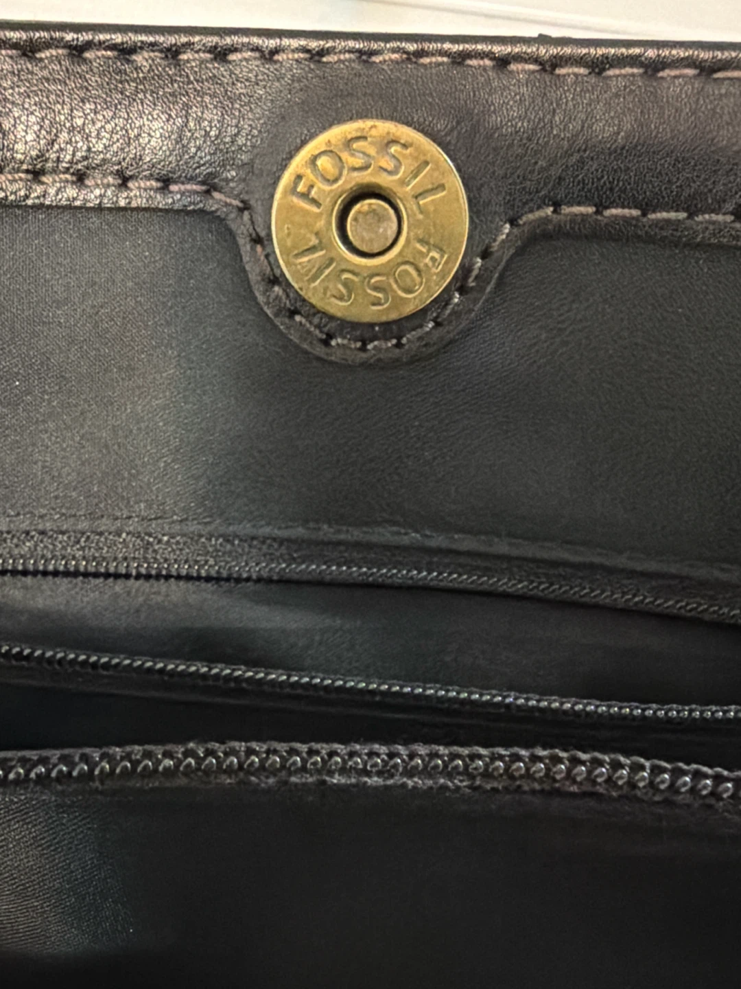 Fossil Black Leather Shoulder Bag - photo 5