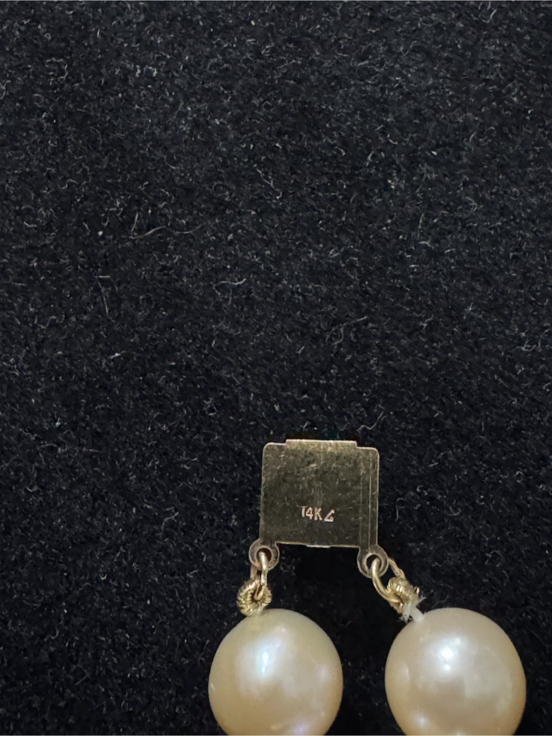 Pearl Necklace with 14K Gold Filigree Clasp 18 inches long - photo 5