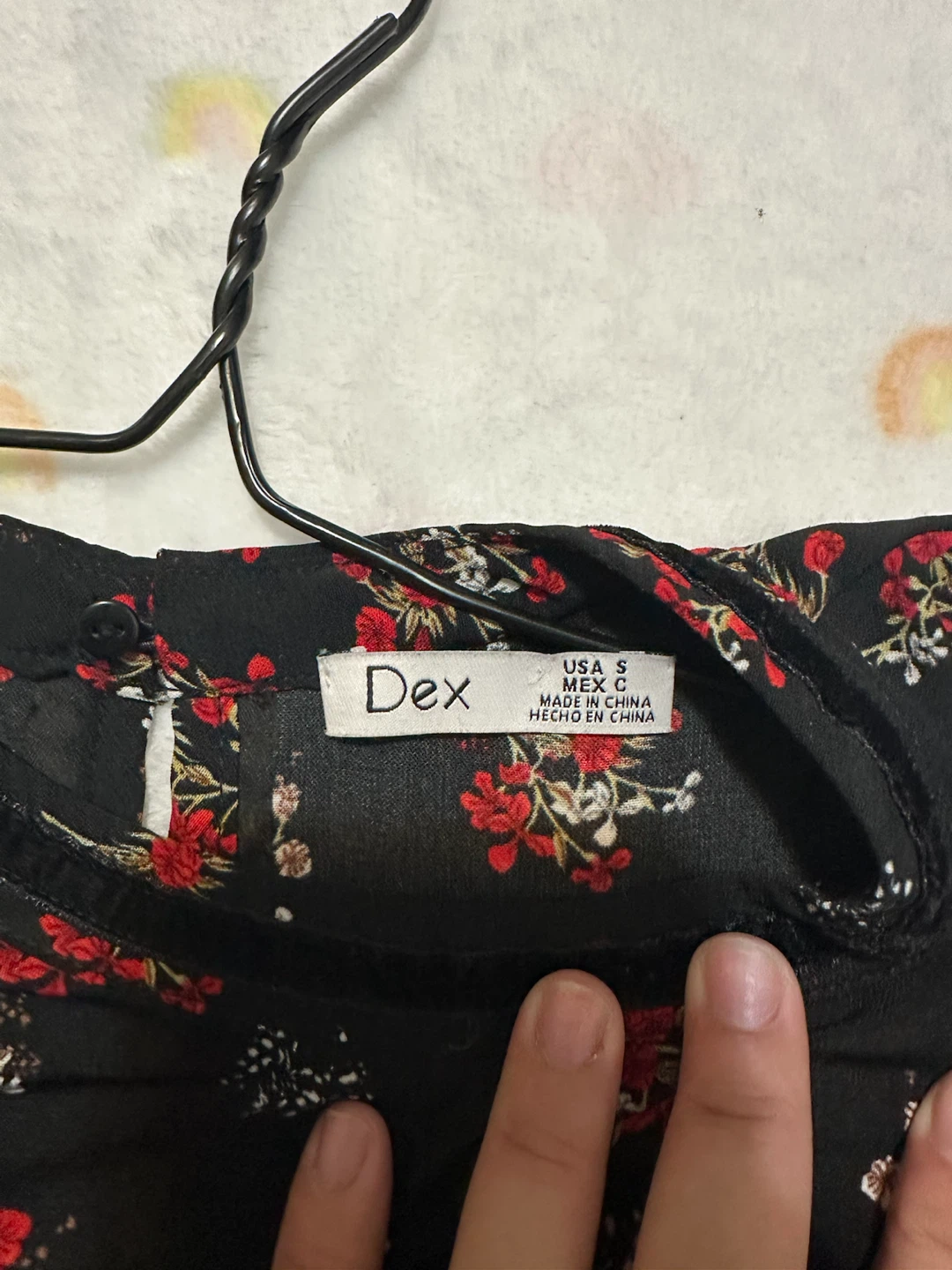 Dex Floral Print Peplum Blouse - Size S - photo 2