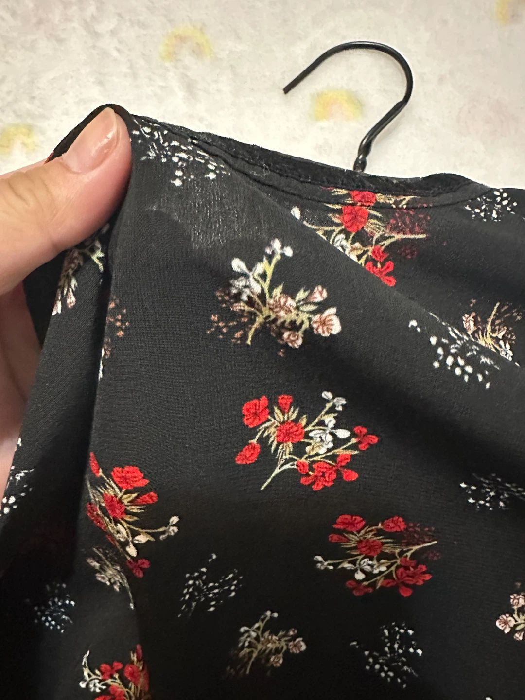 Dex Floral Print Peplum Blouse - Size S - photo 3