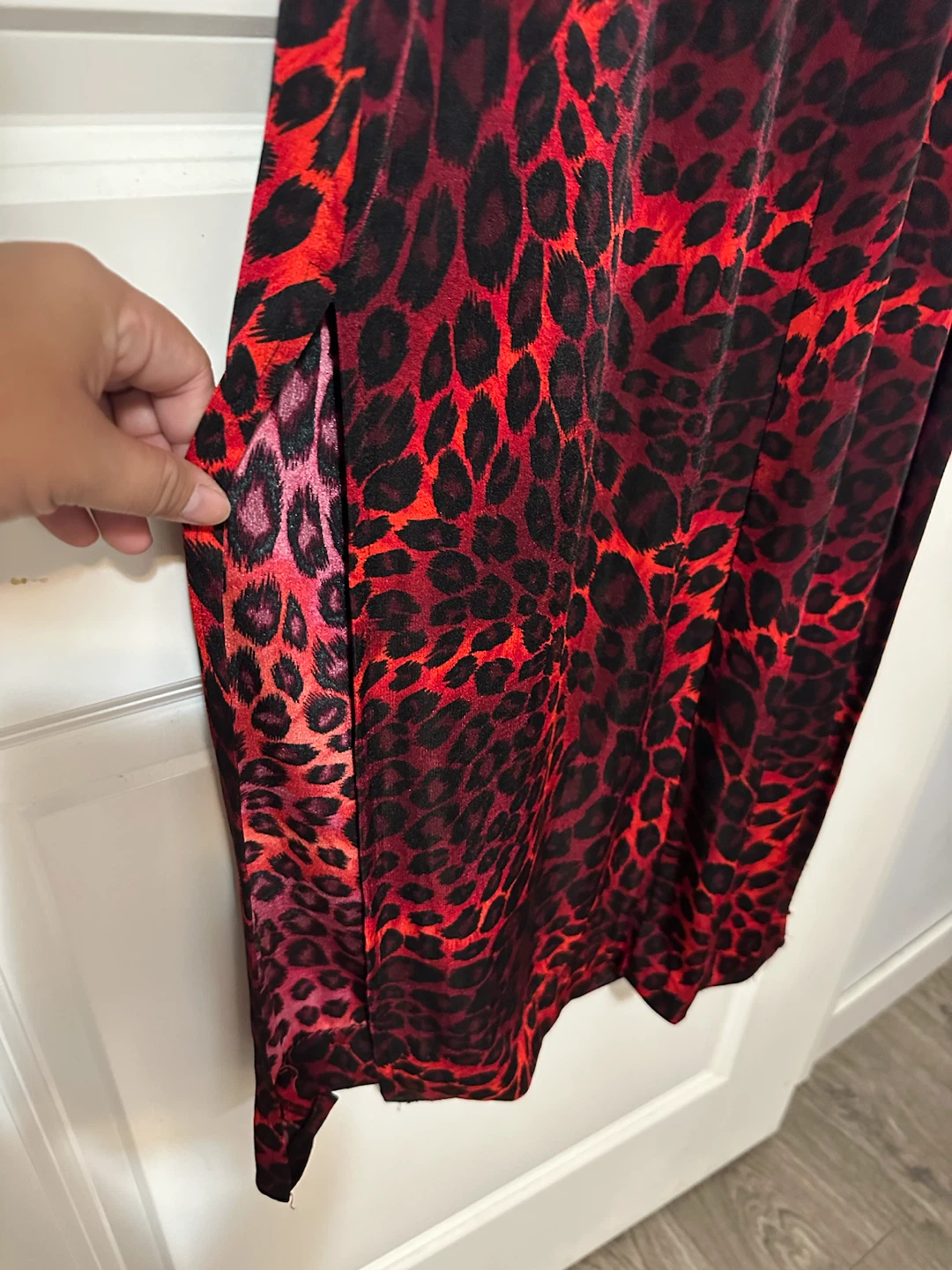 Red Leopard Print Maxi Dress - photo 2
