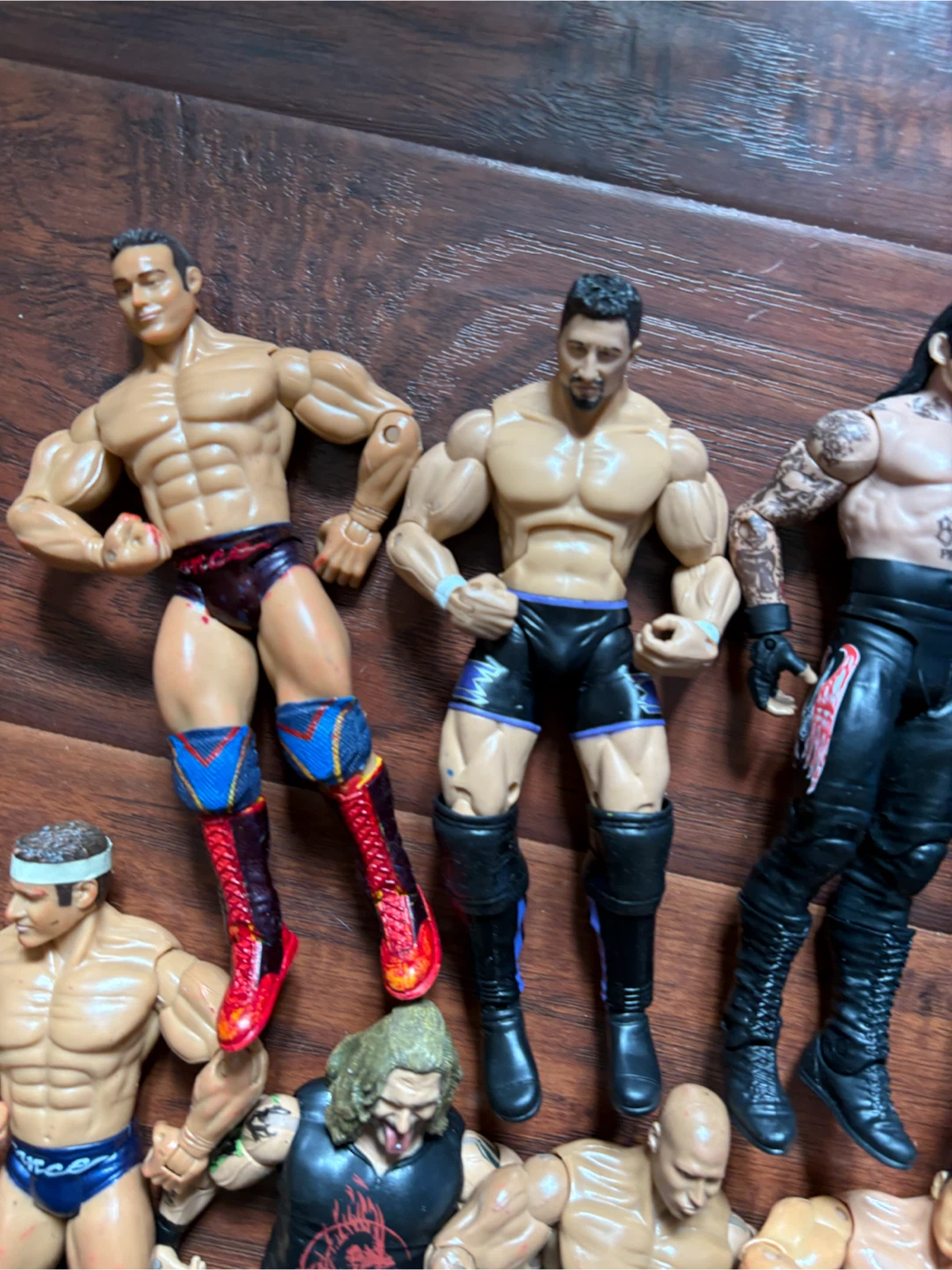 WWE WWF Action Figures 2003 2005 2010 the undertaker the rock - photo 4