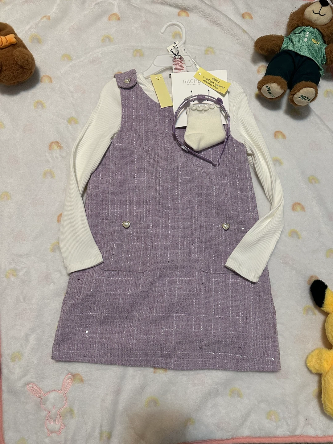 Rachel Zoe 3-Piece Toddler Girls Dress Set