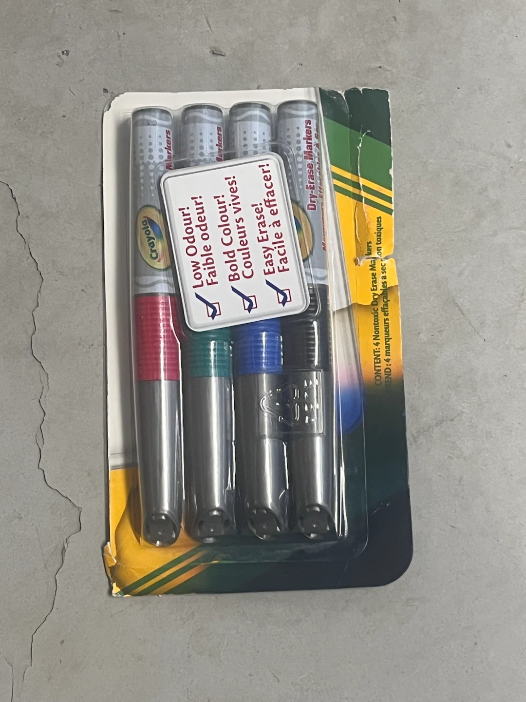 Crayola Dry-Erase Markers - 4 Pack