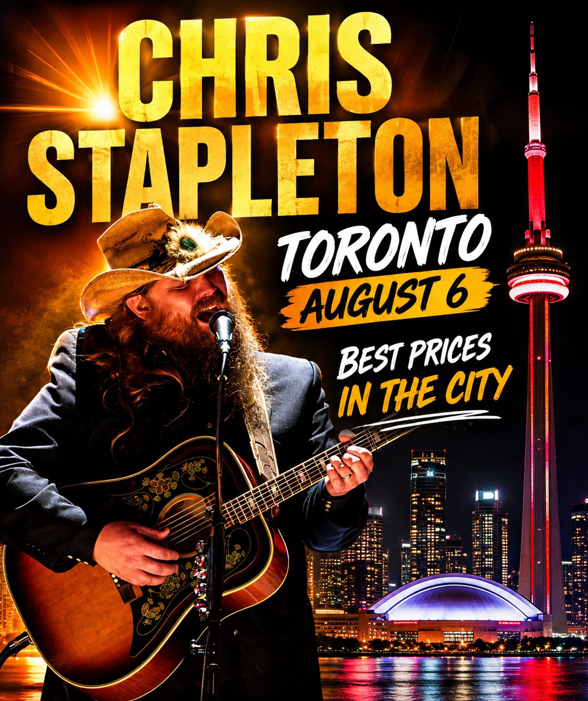 Chris Stapleton - August 6 - (TONIGHT) - TICKETS AVAILABLE