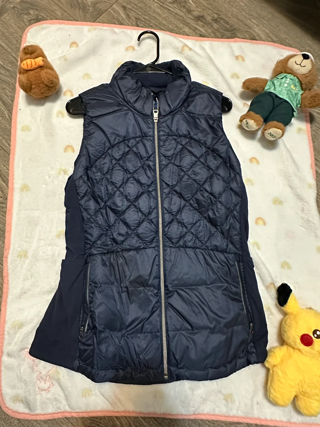 Lululemon Athletica Down Vest Size 12 Navy
