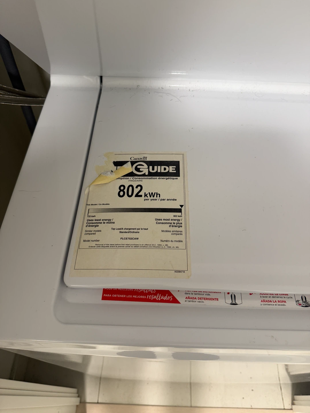 Frigidaire Quiet Pack Stackable Washer & Dryer - photo 2