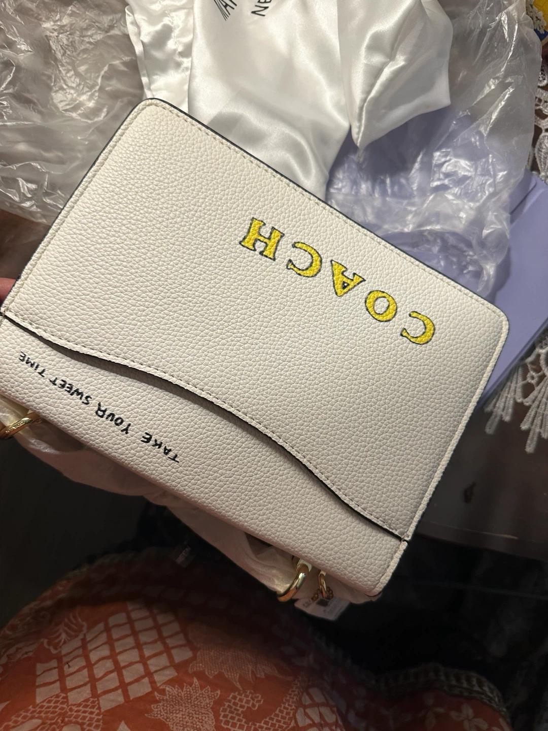 Coach White Multi-Color Print Crossbody Bag - photo 2