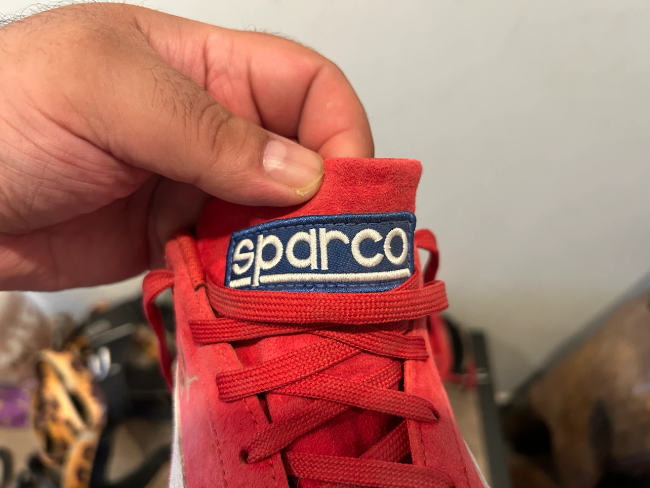 Puma Sparco Red Suede Sneakers - photo 2