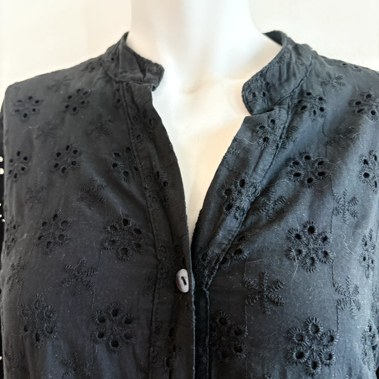 Black Cotton Tiered Dress - photo 3