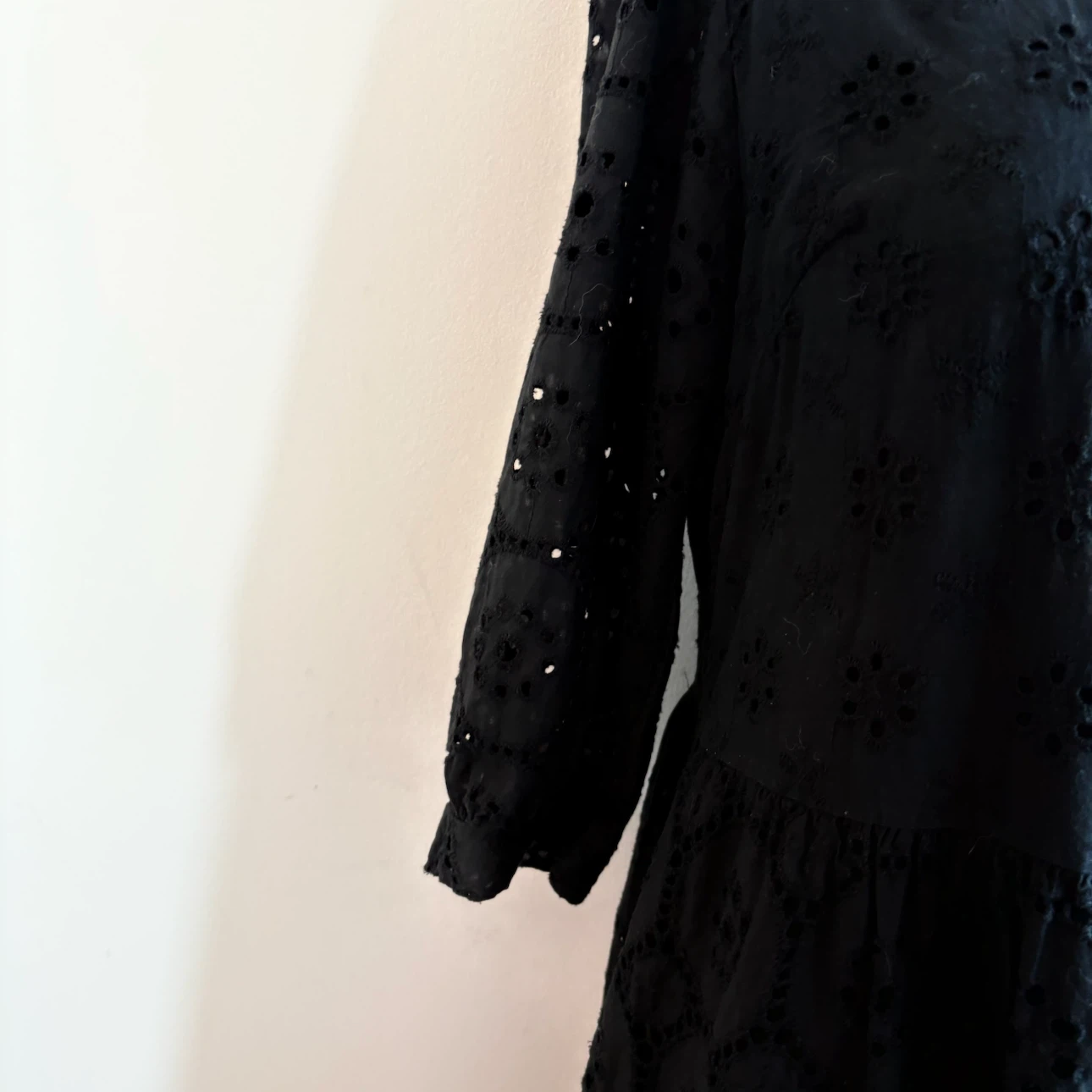 Black Cotton Tiered Dress - photo 4