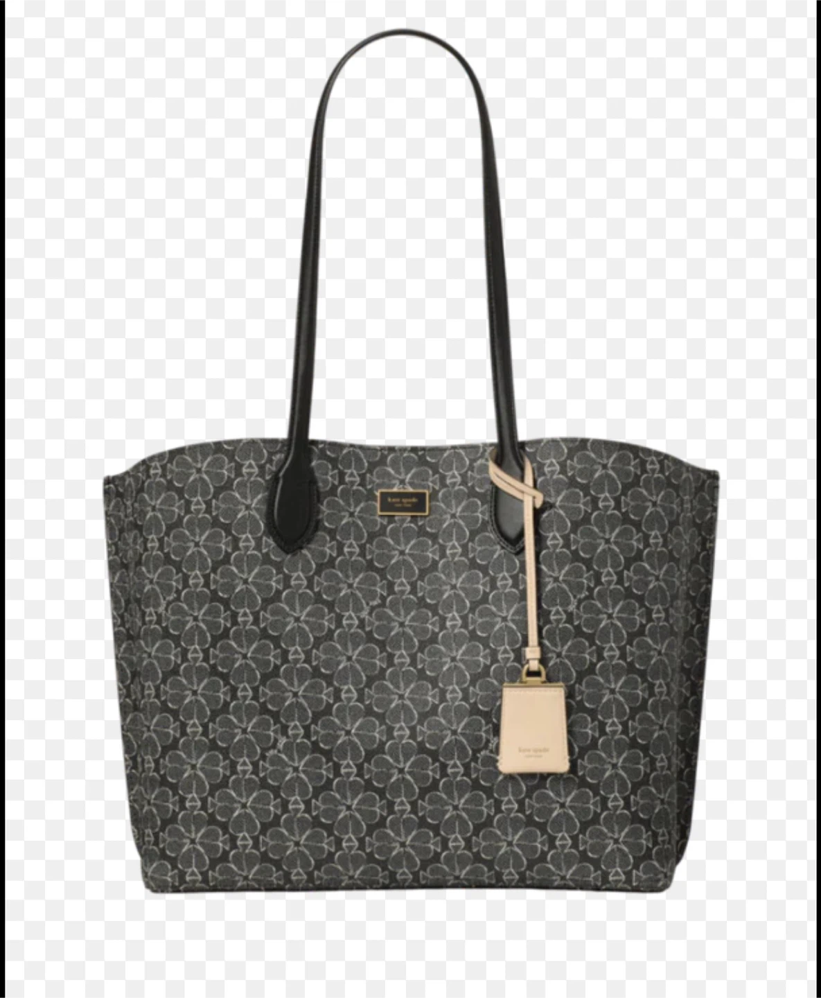 Kate Spade Tote Bag - Grey Spade Print