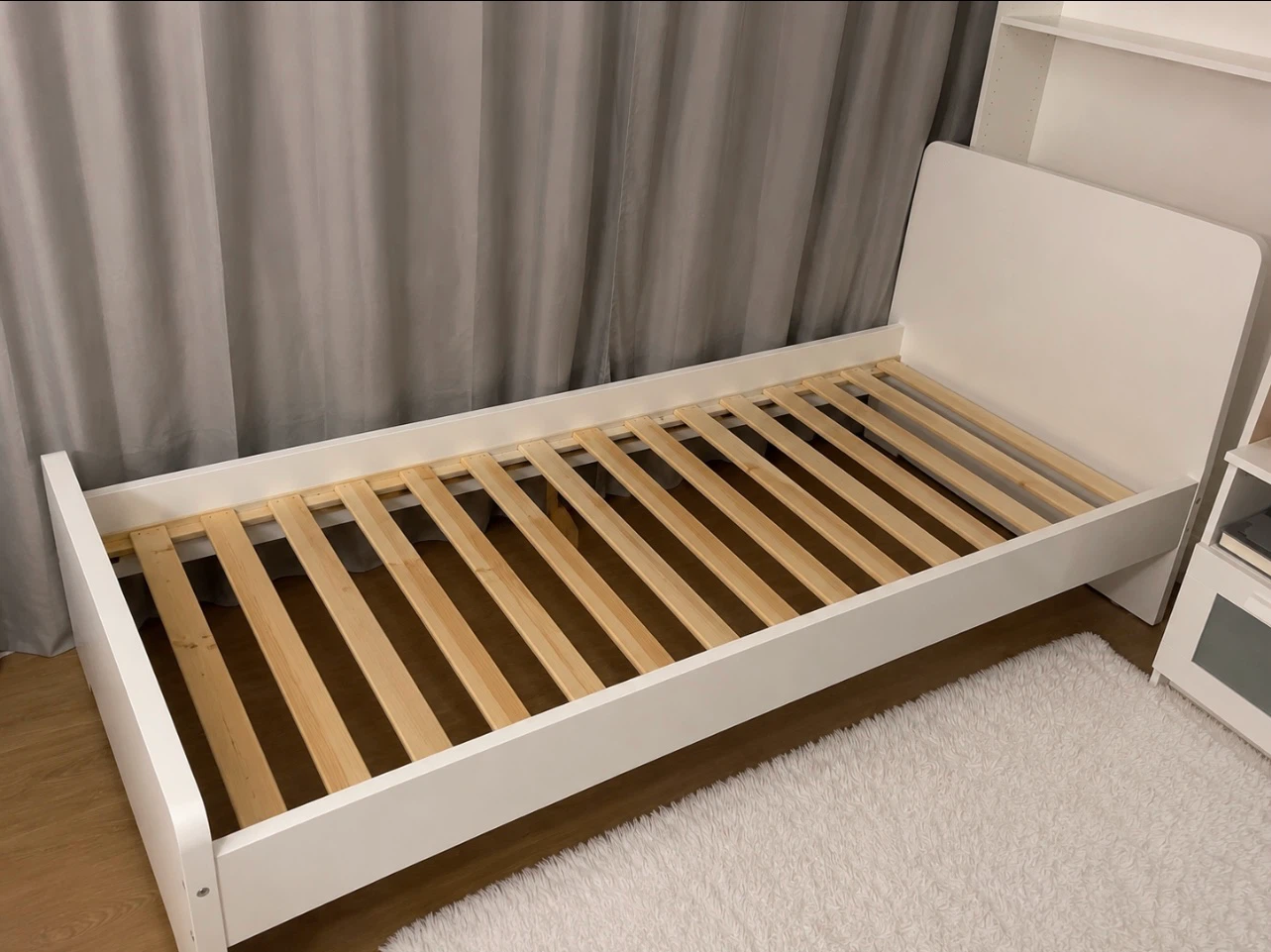 IKEA Twin Bed Frame + Mattress – Good Condition