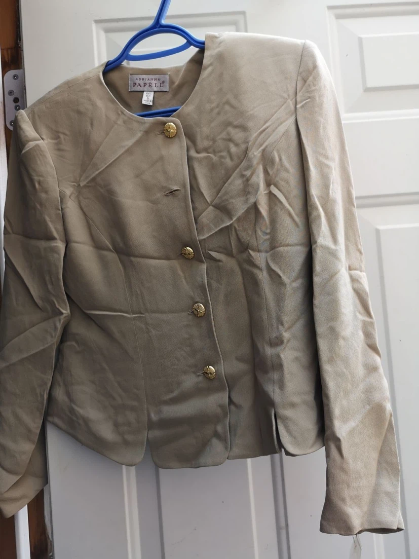 Adrianna Papell Silk Blazer Size 6