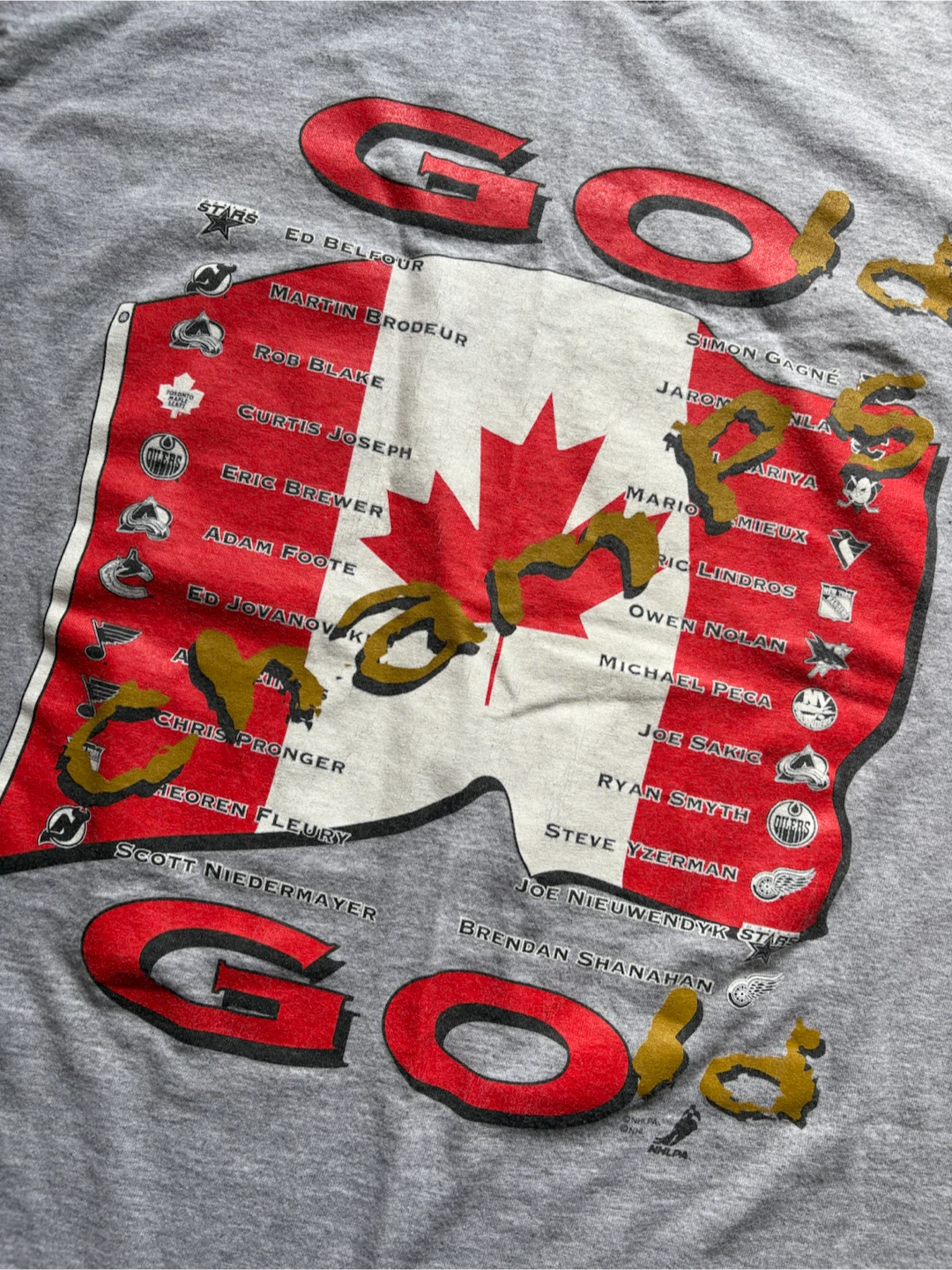 Vintage 2002 Team Canada hockey tee L y2k - photo 3