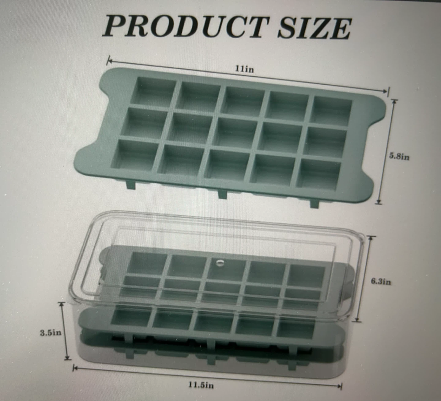 3 Pack Ice Cube Trays with Lid - Brand New - photo 5