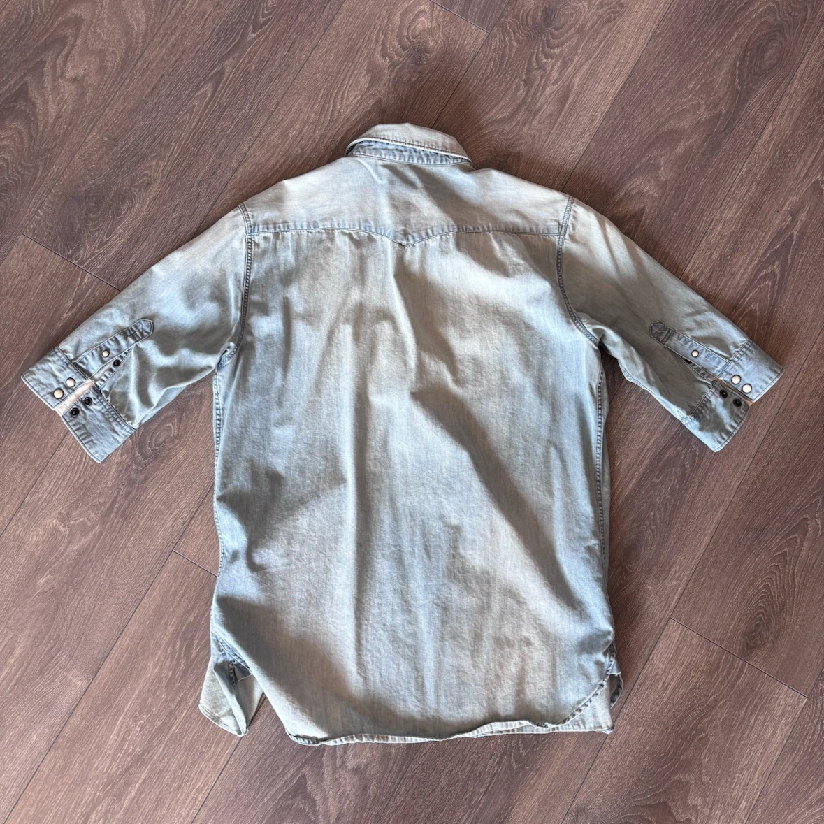AllSaints Slim Fit Denim Shirt - Medium - photo 3