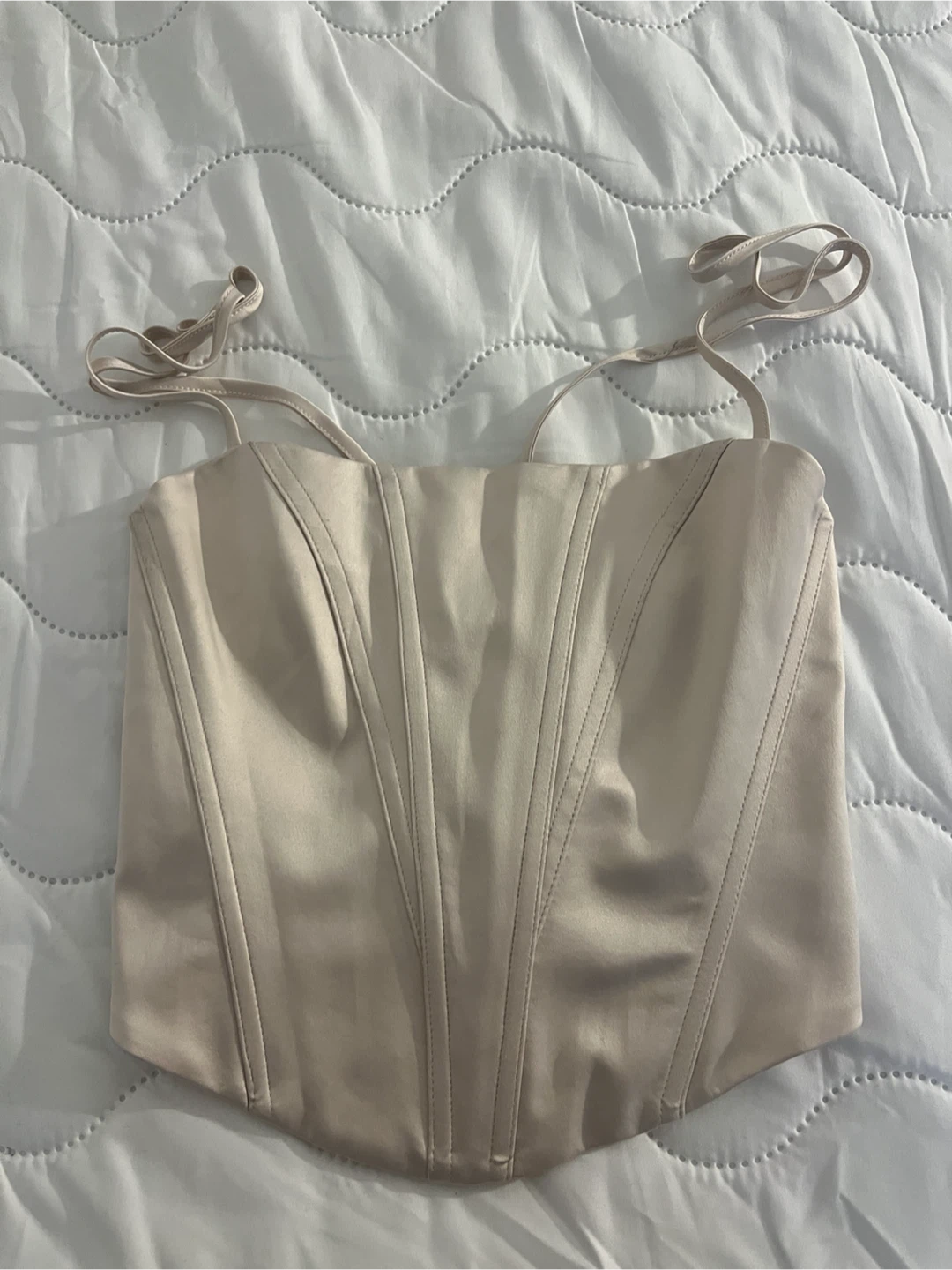 Cream Corset Going Out Top