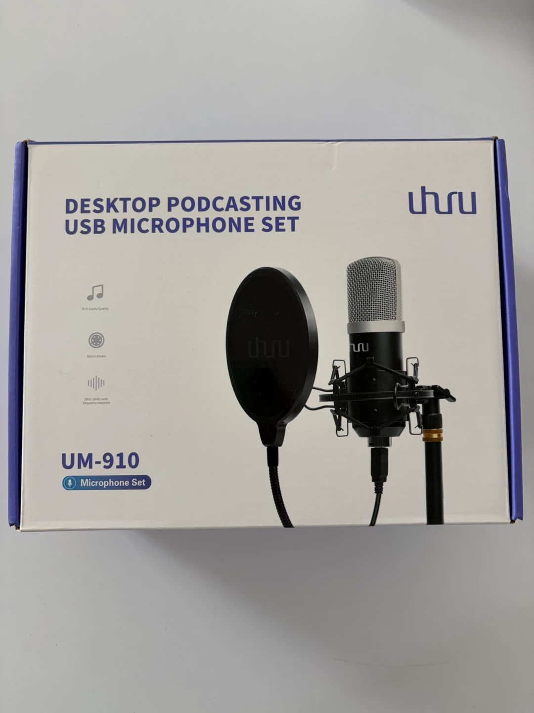 Thru UM-910 Desktop Podcasting USB Microphone Set