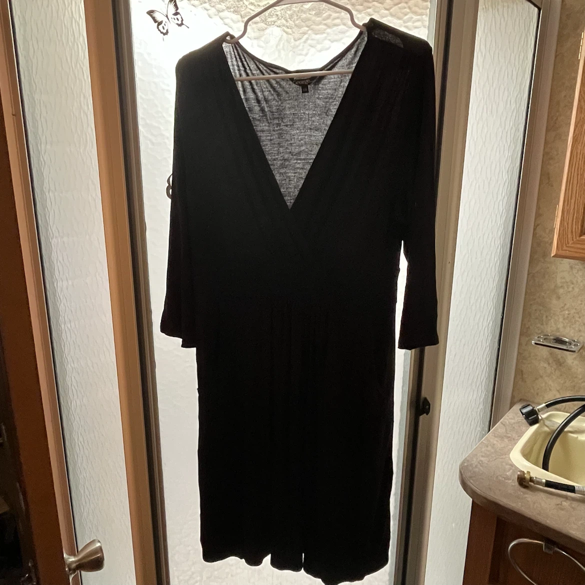 George Women's Black V-Neck Dress