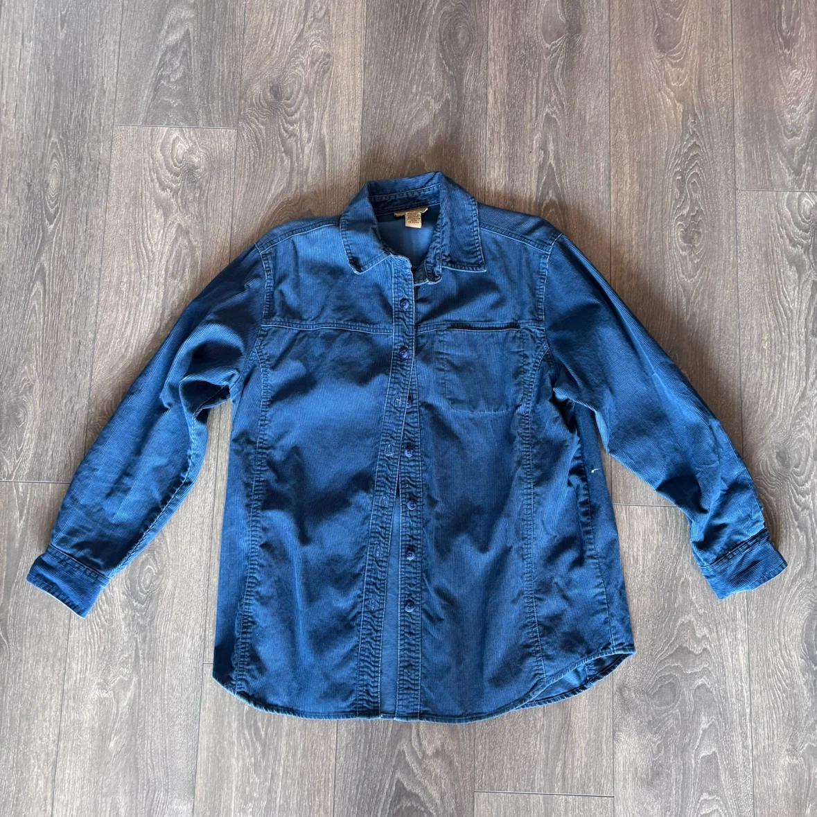 Cotton Ginny Blue Corduroy Shirt - M - photo 2