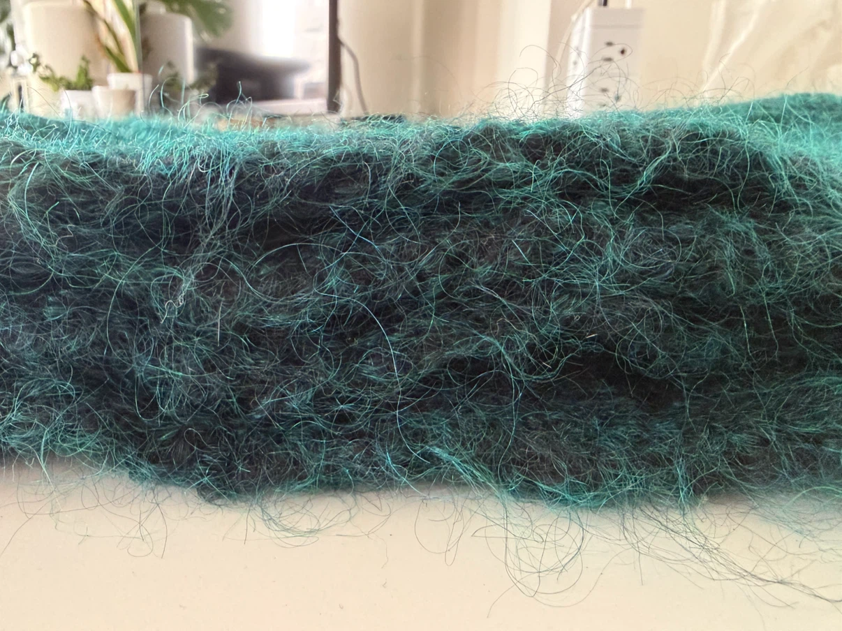Teal Fuzzy Scarf - photo 2