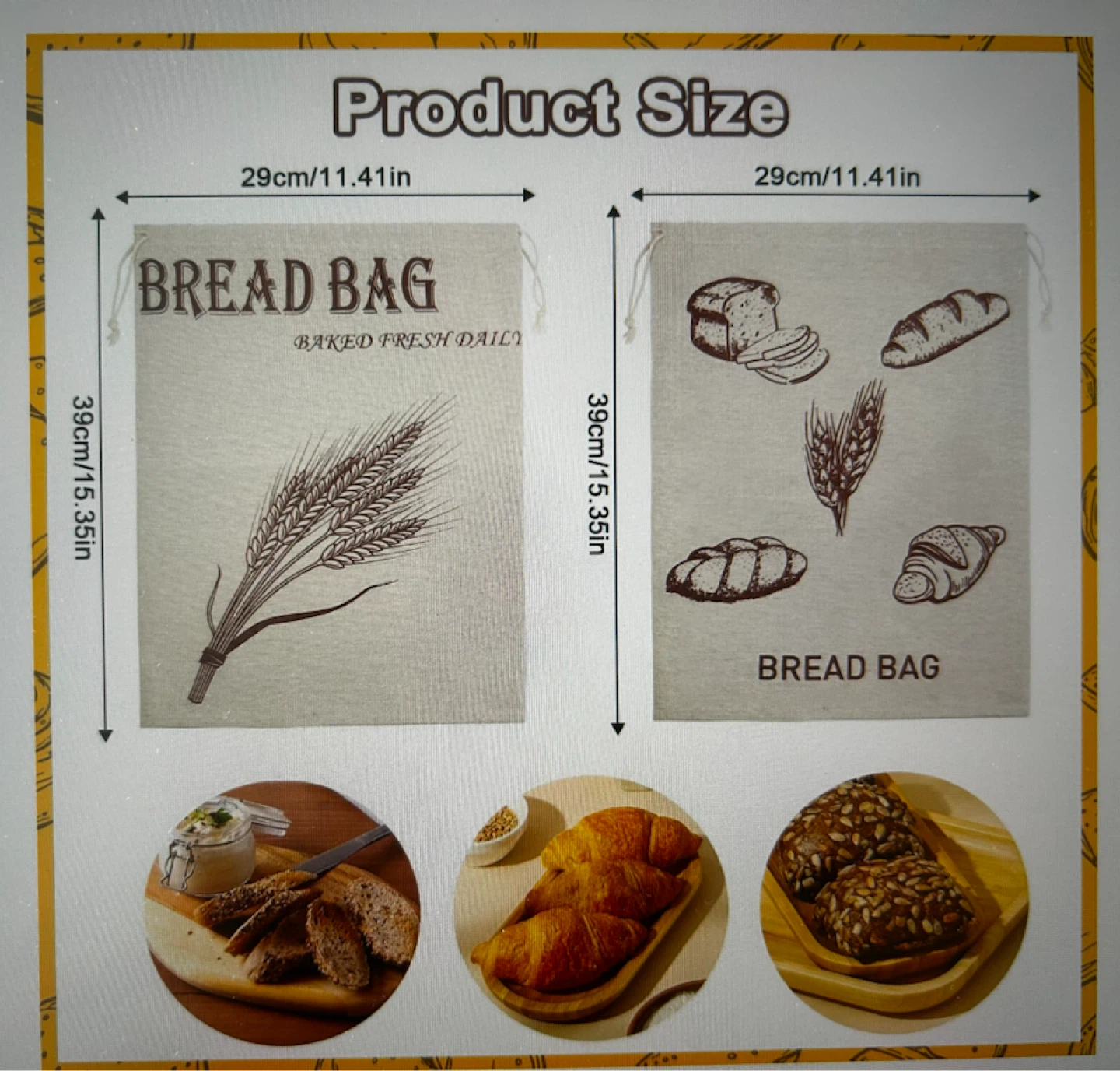 Bread Bags (2-Pack) - 29x39cm - photo 3