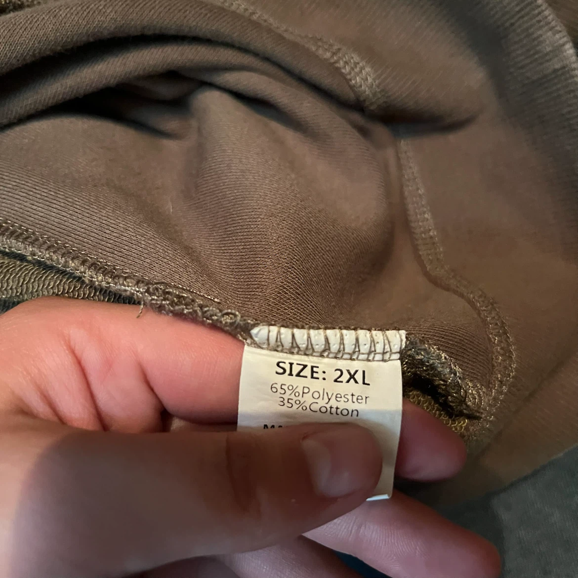 Brown V-Neck Sweatshirt - photo 3