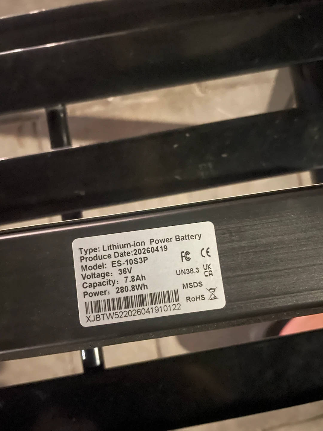 ELECTRIC SCOOTER Power Battery - ES-10S3P (BRAND NEW)