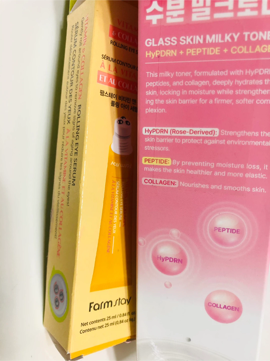 NEW Glass Skin Milky Toner & Eye Collagen Roller - photo 4