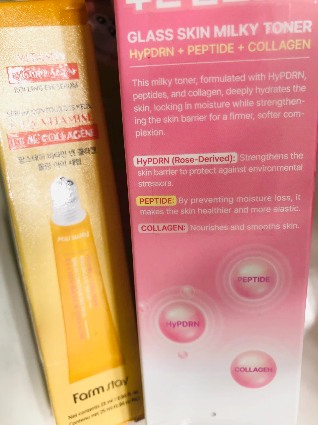 NEW Glass Skin Milky Toner & Eye Collagen Roller - photo 3