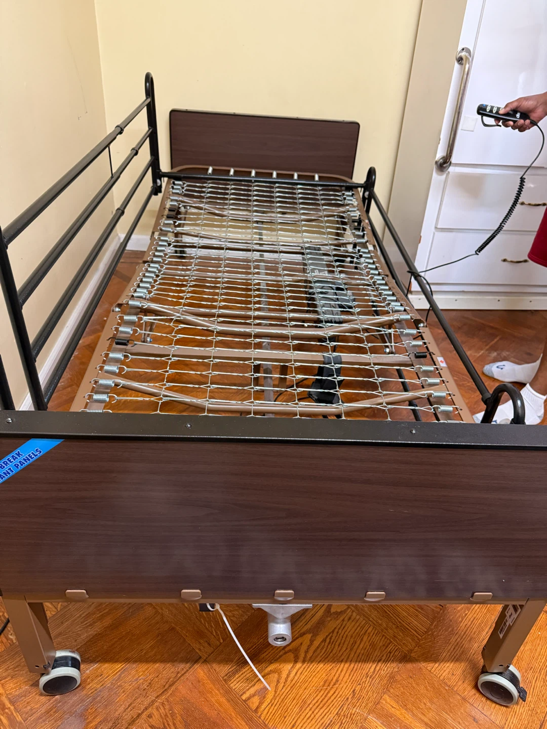 Hospital Bed Frame with Headboard and Footboard